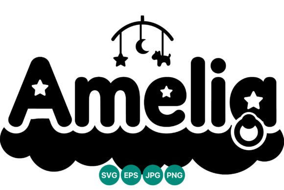 Amelia Baby Name Stars Moon Dog Mobile Embroidery Review
