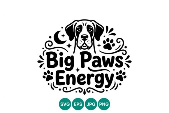 Big Paws Energy Dog Face Vector Review