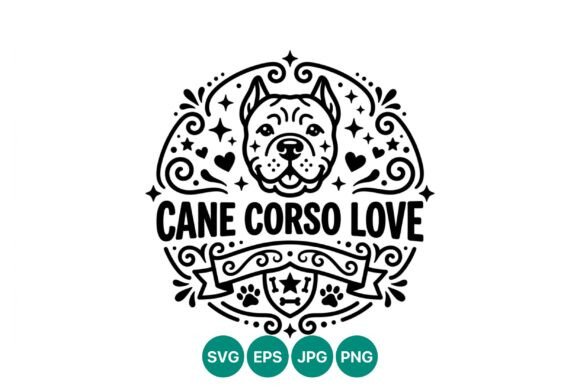Cane Corso Dog Love Head Vector Review