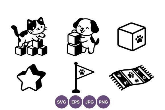 Cat Dog Paw Print Vector Icon Set Review