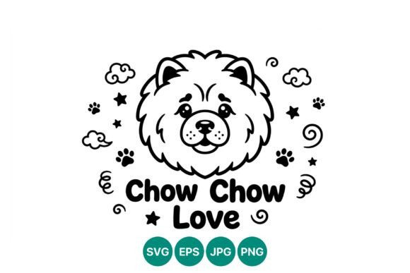 Chow Chow Dog Love Art Review