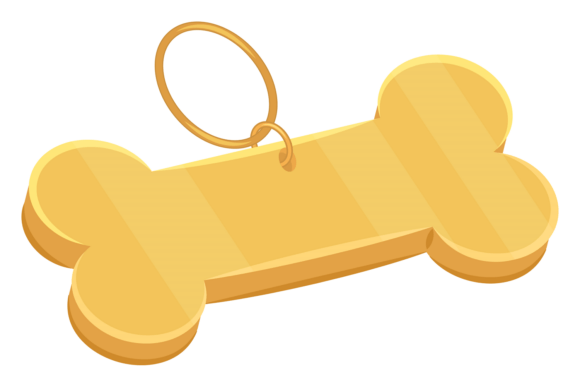 Cute Bone Tag for Dog Collar