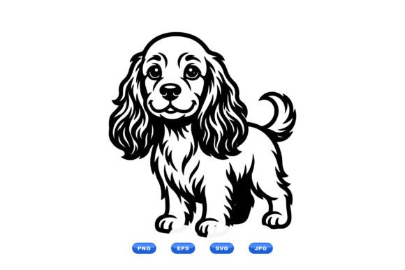 Cute Cavalier Dog Clipart Review