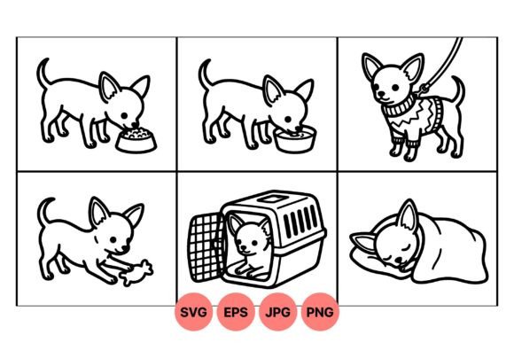 Cute Chihuahua Dog Clipart Set Review