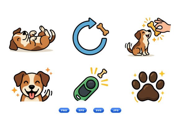 Cute Dog Playful Clipart Pack Review