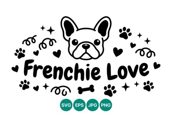 Frenchie Love Dog Face Vector Review