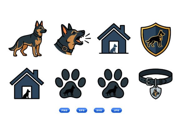 German Shepherd Dog Clipart Icons Review