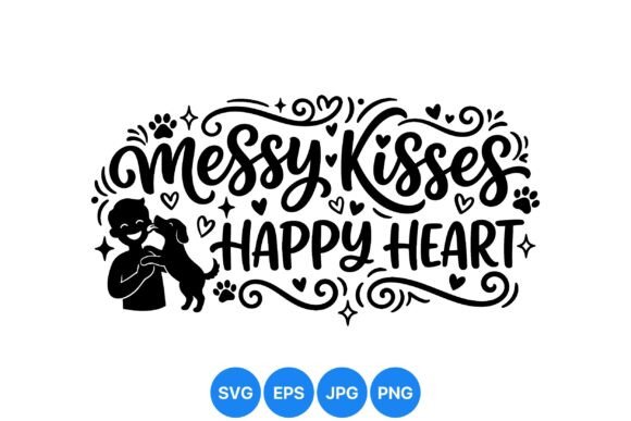 Messy Kisses Happy Heart SVG Review
