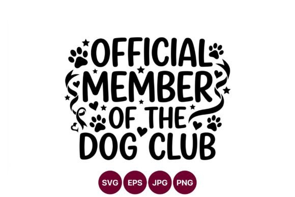 Official Member Dog Club Paw Print Quote Review