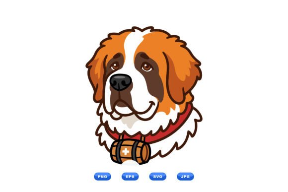 Saint Bernard Dog Clipart Review for Embroidery