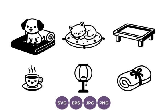Sleeping Cat and Dog Black White Art Review